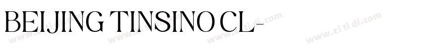 BEIJING TINSINO CL字体转换 BEIJING TINSINO CL字体转换